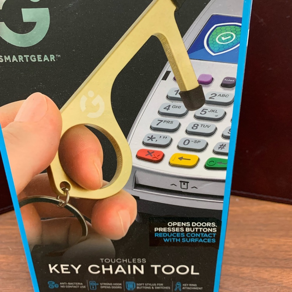 Touch less key chain tool